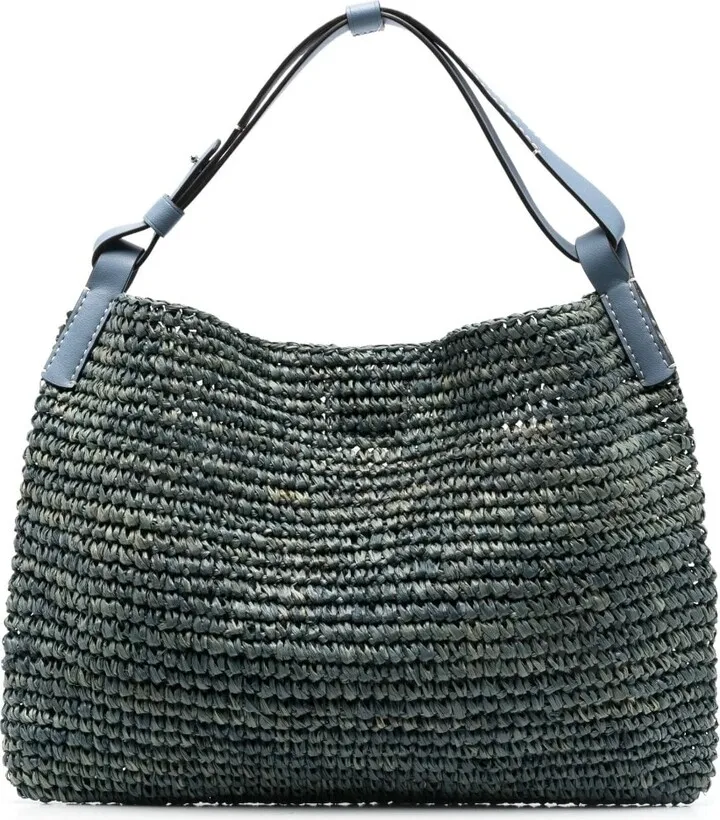 Minetta raffia tote bag