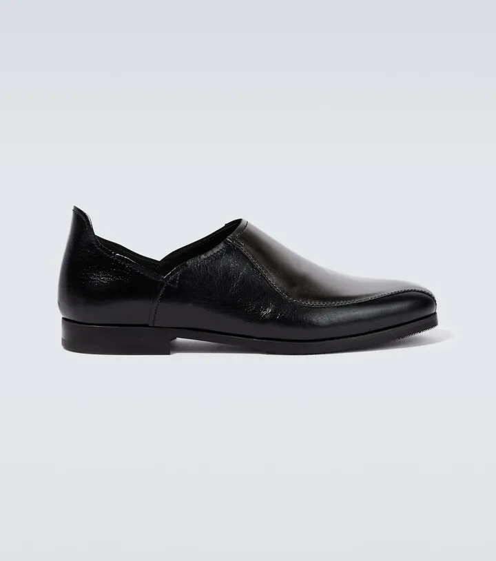 Cab leather slippers
