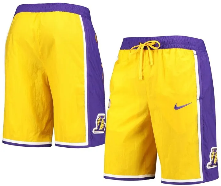 Men's Nike Gold Los Angeles Lakers Courtside Heritage Shorts