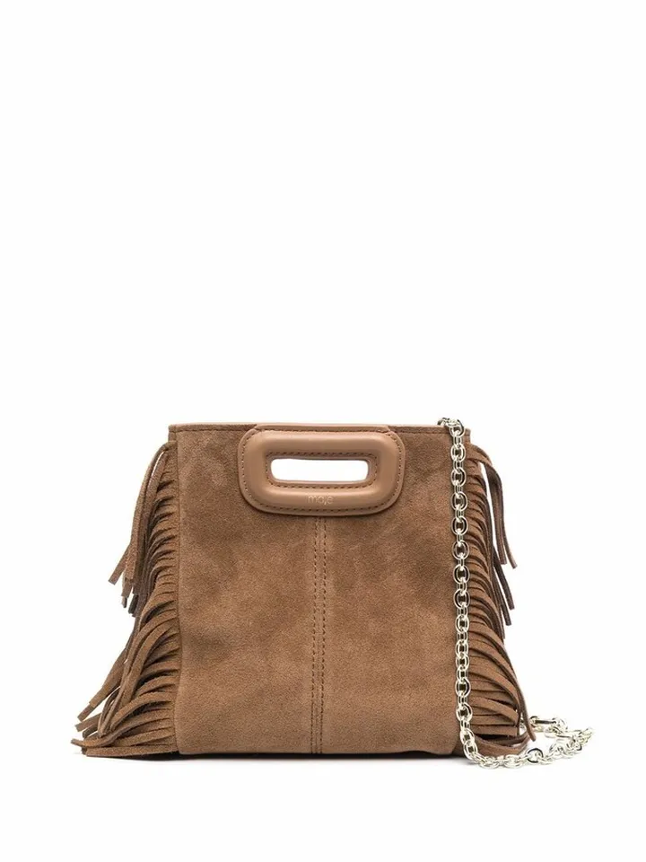 suede mini M bag