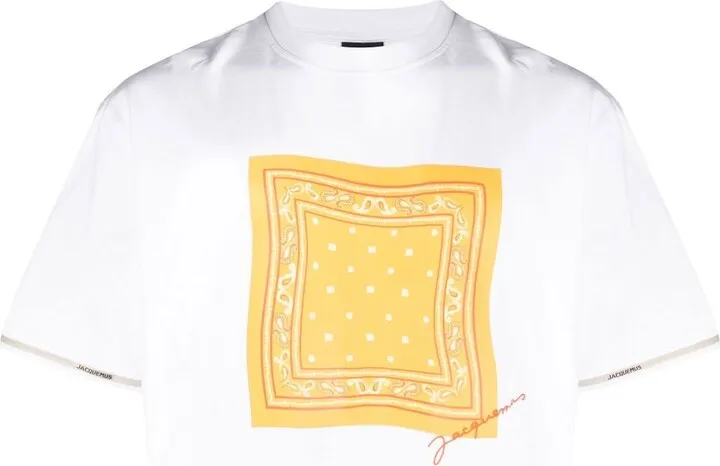 White Le Toalha Bandana Print T-Shirt