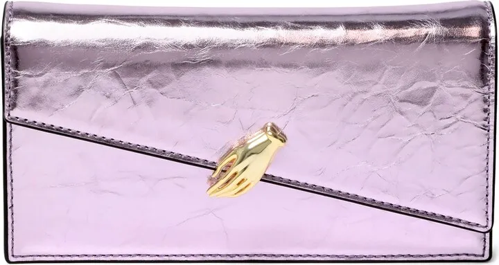 In My Dreams Metallic Leather Convertible Crossbody Bag