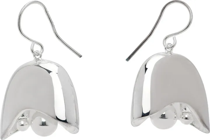 Jil Sander Silver Grape Earrings
