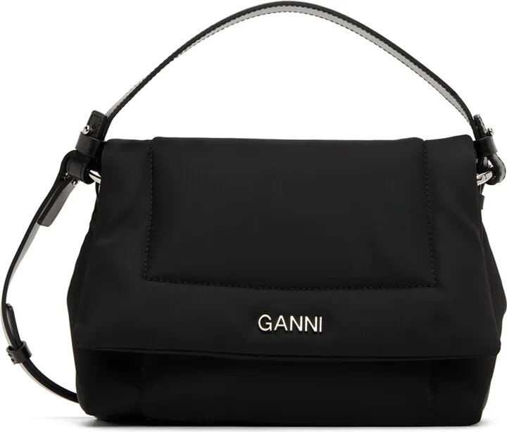 GANNI Black Small Pillow Bag