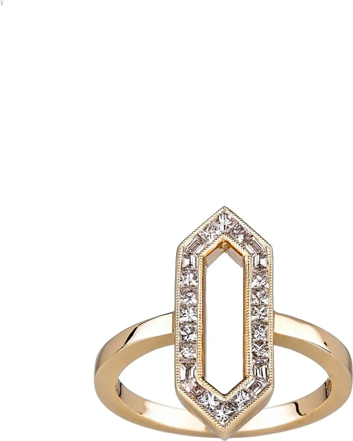 Kerri Diamond Hexagon Ring