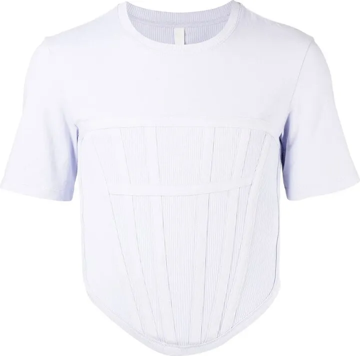 Jersey Rib corset T-shirt