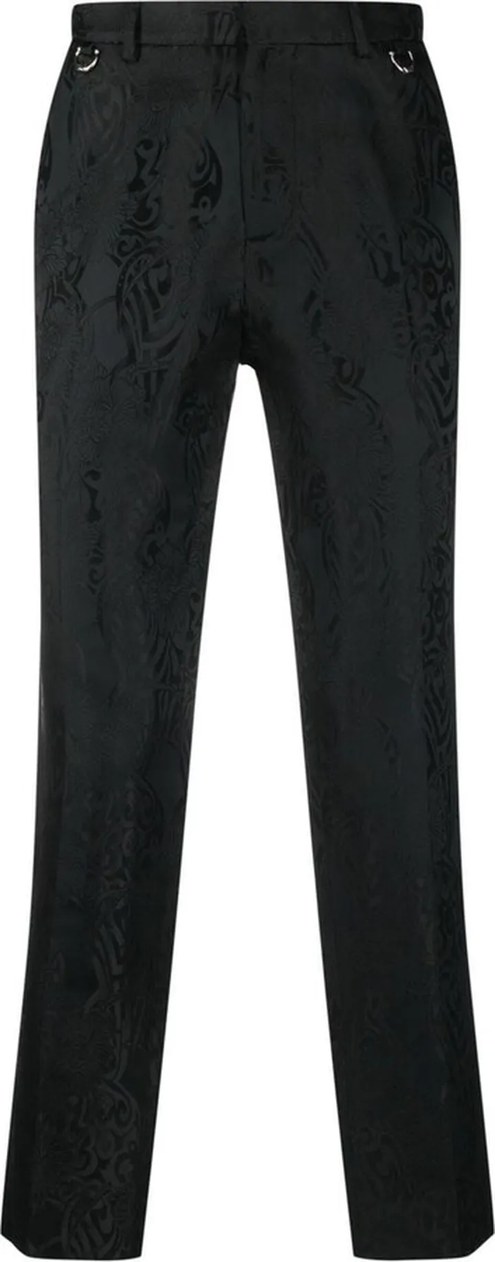 Jacquard Slim-Fit Tailored Trousers