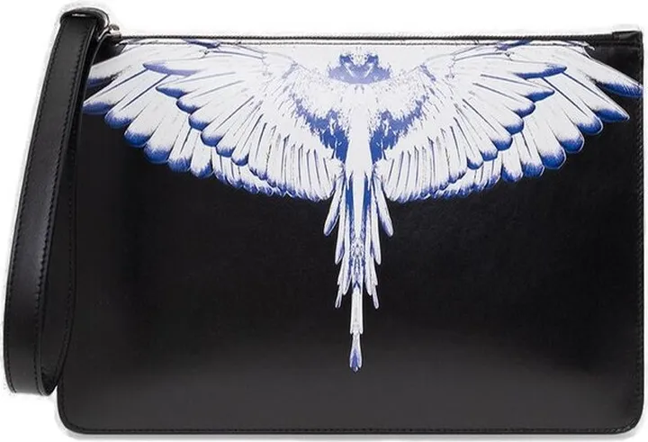 Marcelo Burlon County Of Milan Wings Printed Clutch Bag