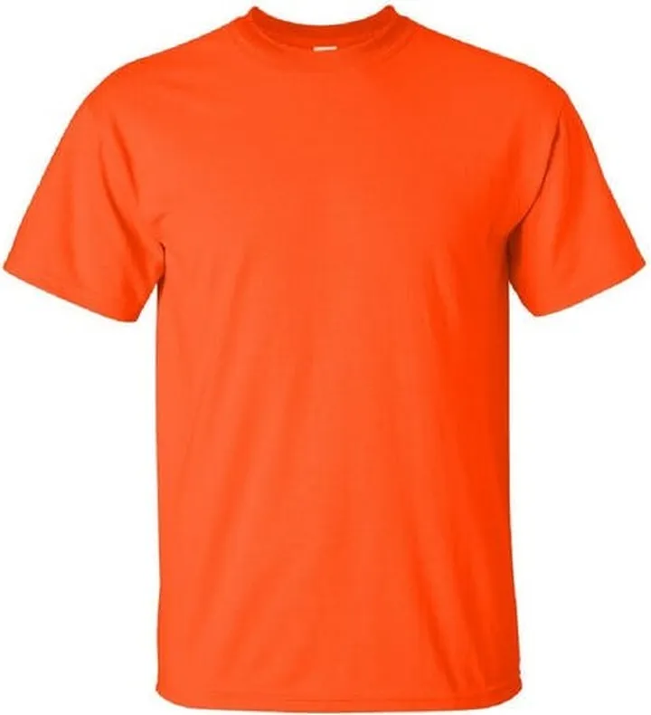 Gildan Mens Ultra Cotton Short Sleeve T-Shirt - Orange