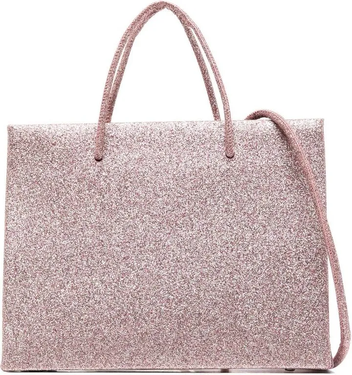 Glitter-Detail Tote Bag