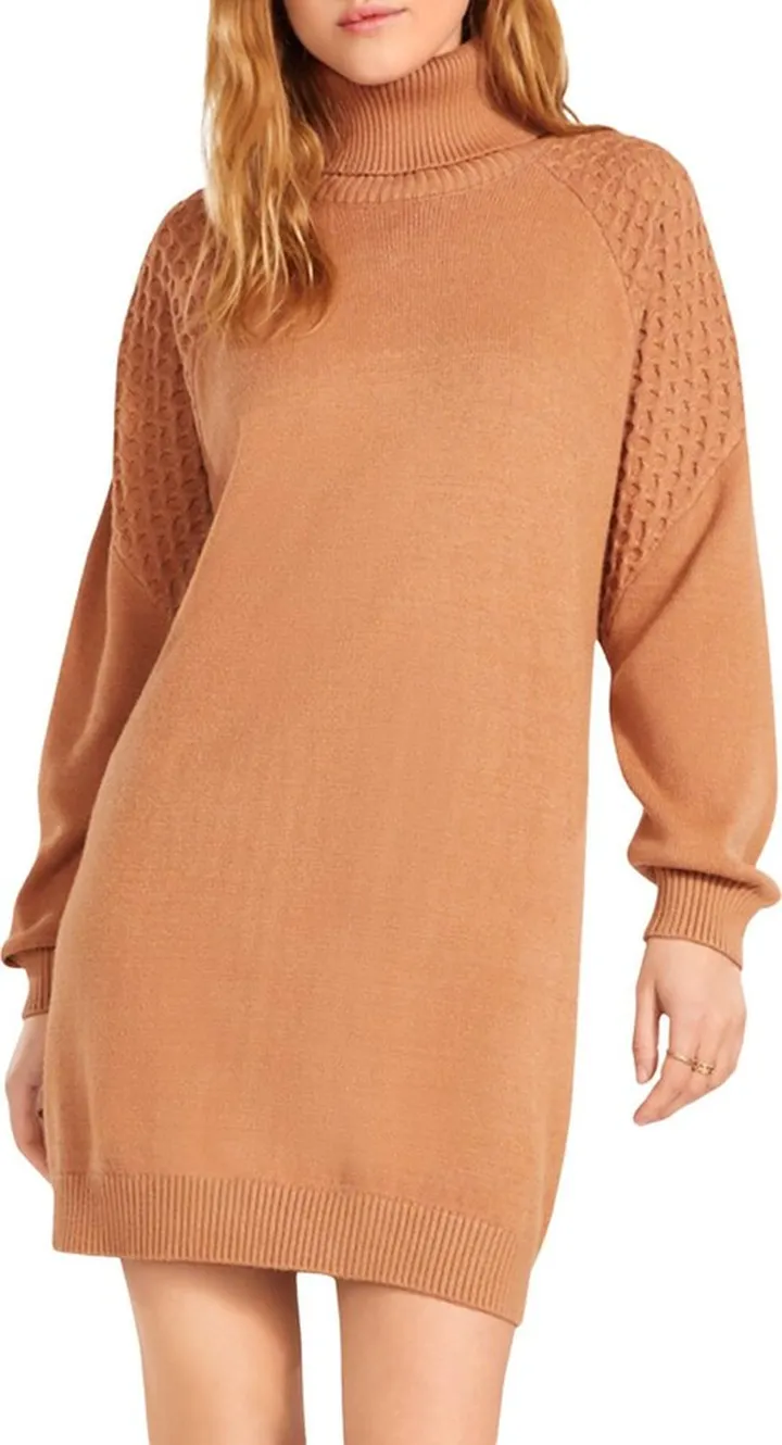 Little Wing Womens Turtleneck Knit Sweaterdress