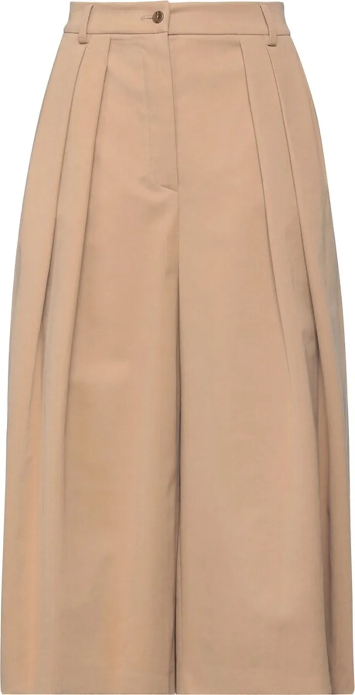 Cropped Pants Light Brown