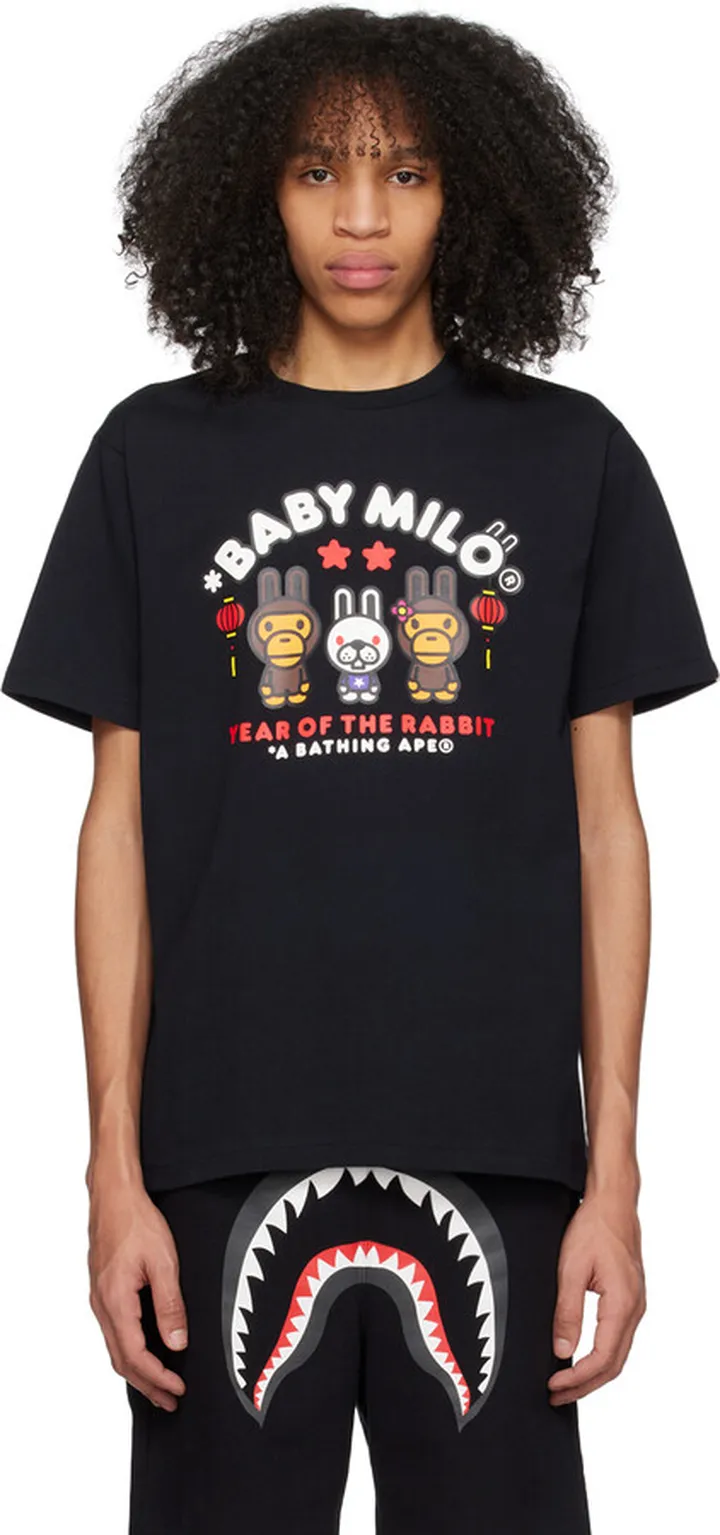 BAPE Black 'Baby Milo' T-Shirt
