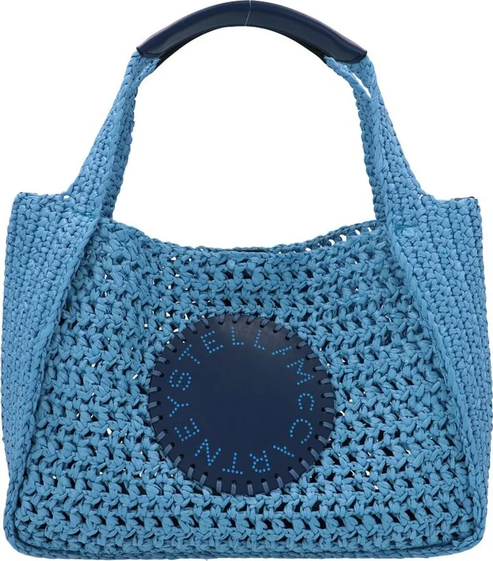 Stella McCartney Logo Patch Woven Tote Bag