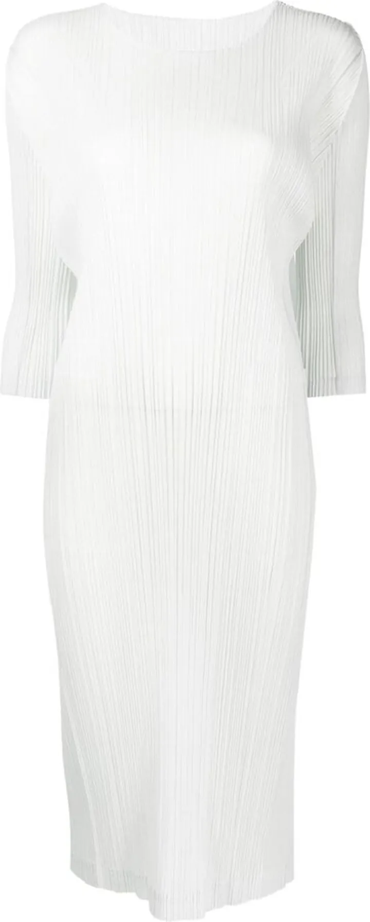 Pleated Midi Dress