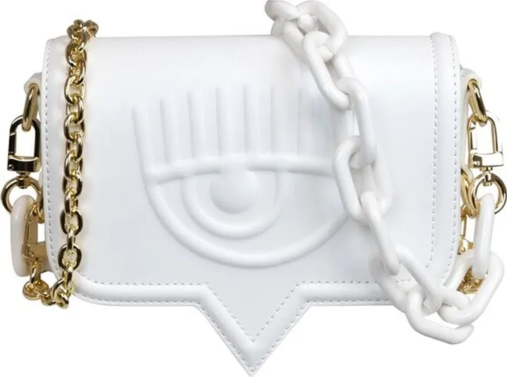 Chiara Ferragni Logo Patch Chain-Linked Shoulder Bag