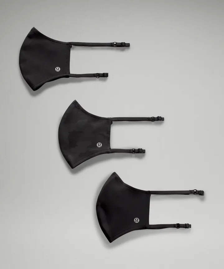 lululemon Double Strap Face Mask 3 Pack Ultralu