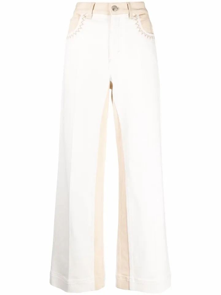 CHLOÉ- Cotton Wide Leg Trousers