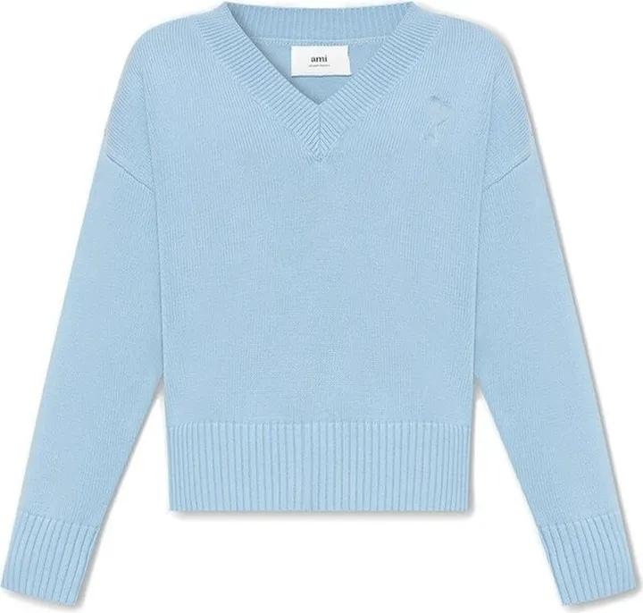 AMI V-Neck Knitted Jumper