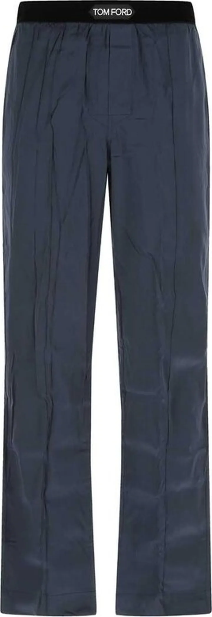 Tom Ford Logo Waistband Satin Pajama Trousers