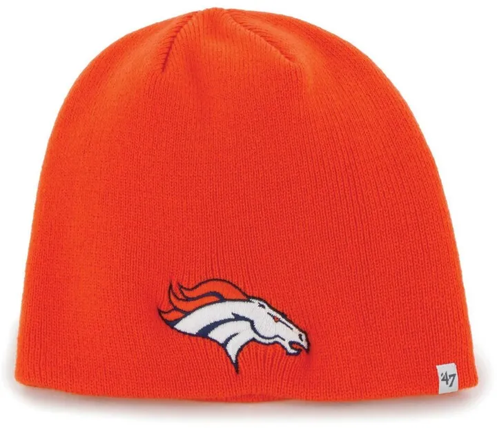 Men's Orange Denver Broncos Secondary Logo Knit Beanie