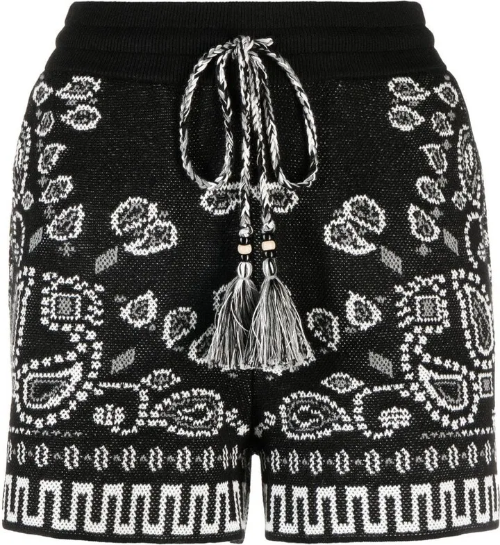 Paisley Knit Shorts