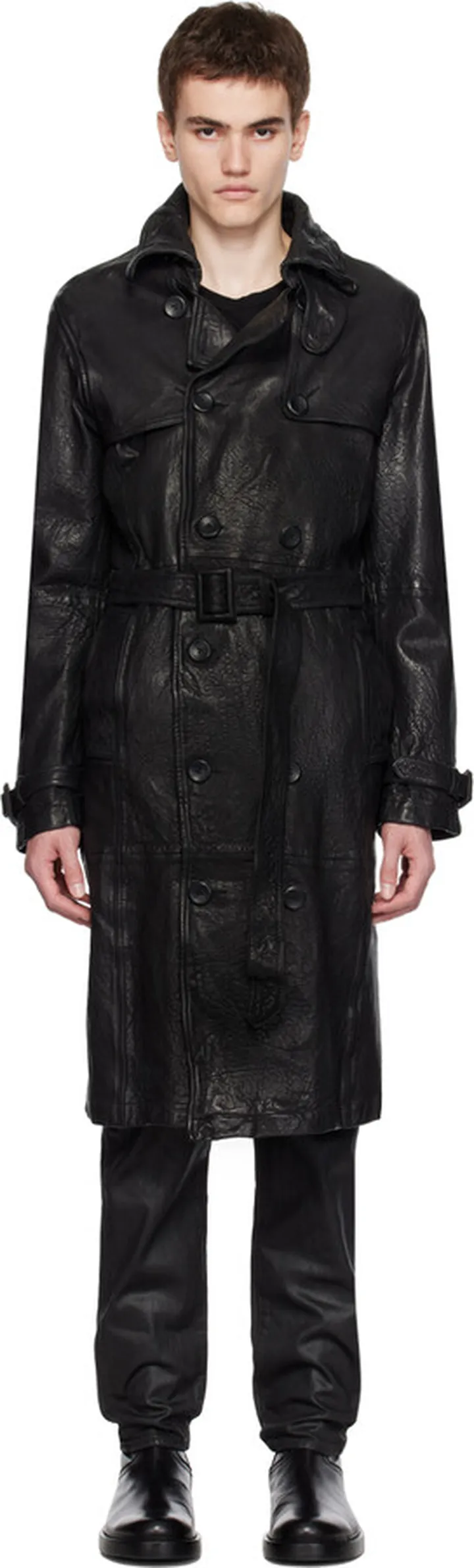 FREI-MUT Black Car Leather Jacket
