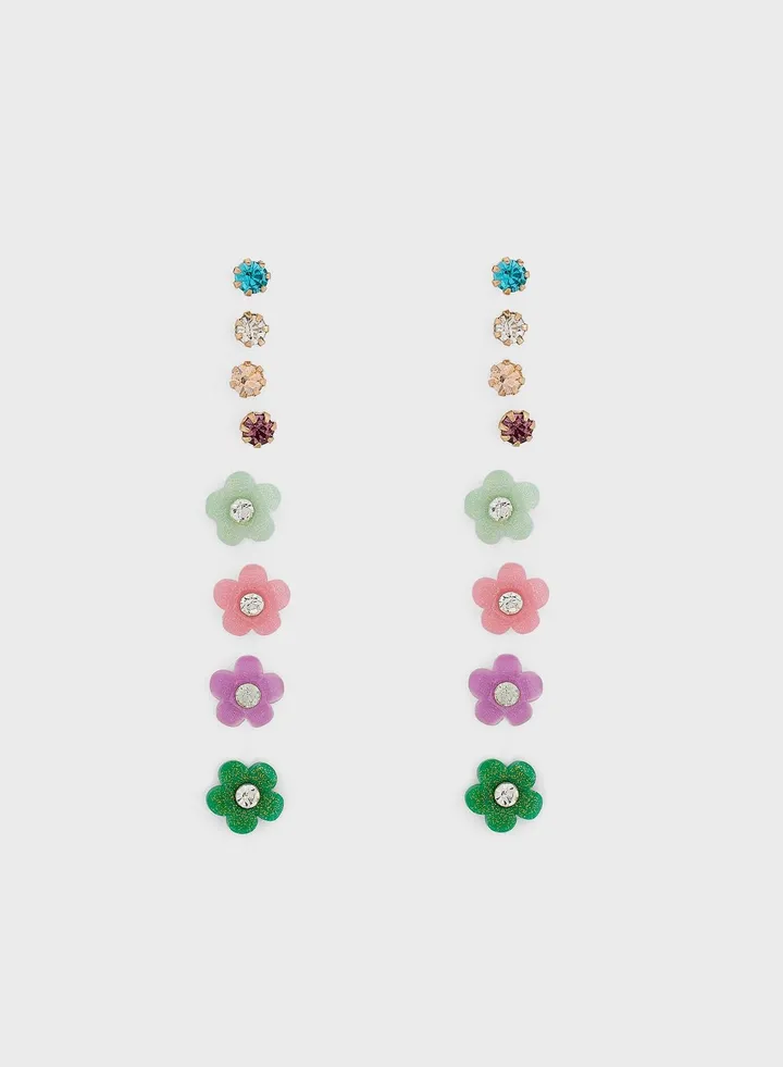 8 Pair Mix Earring Set