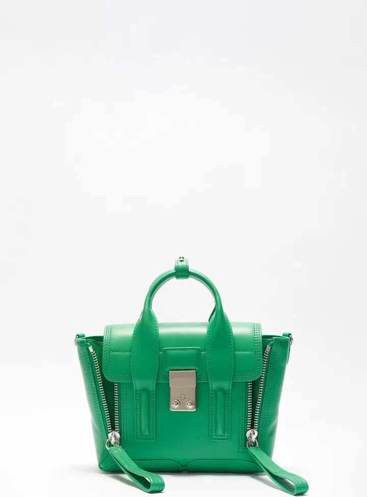 Pashli Mini Satchel in astro green