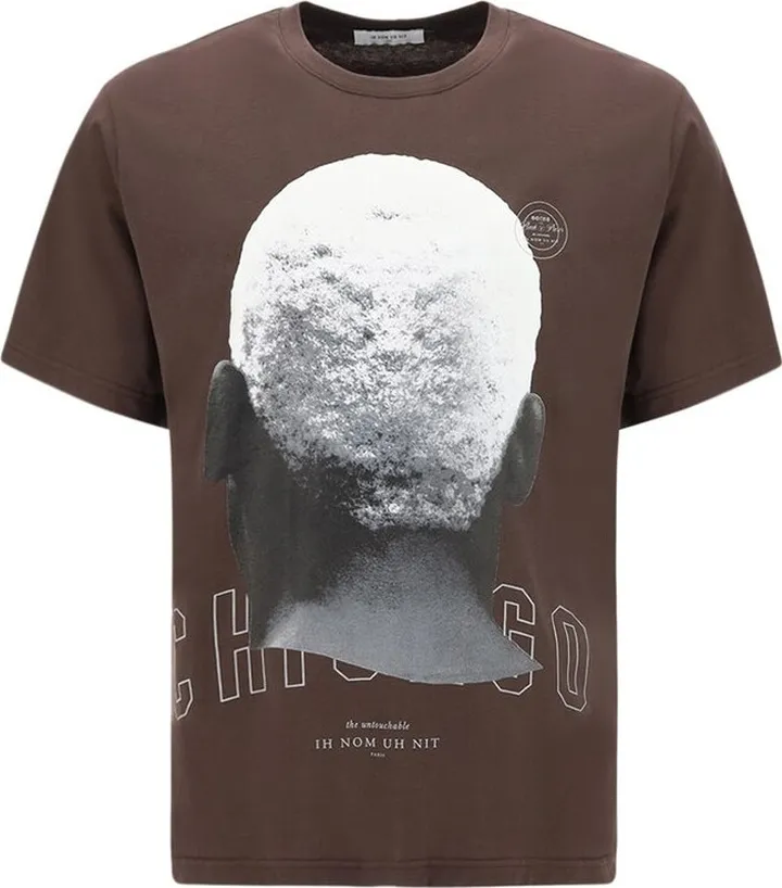 Ih Nom Uh Nit Graphic Printed Drop Shoulder Crewneck T-Shirt