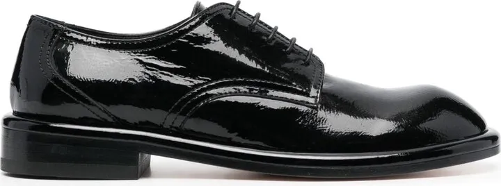 Plume lace-up leather shoes