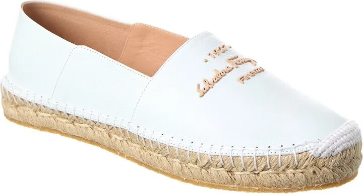 Ferragamo Susana Leather Espadrille