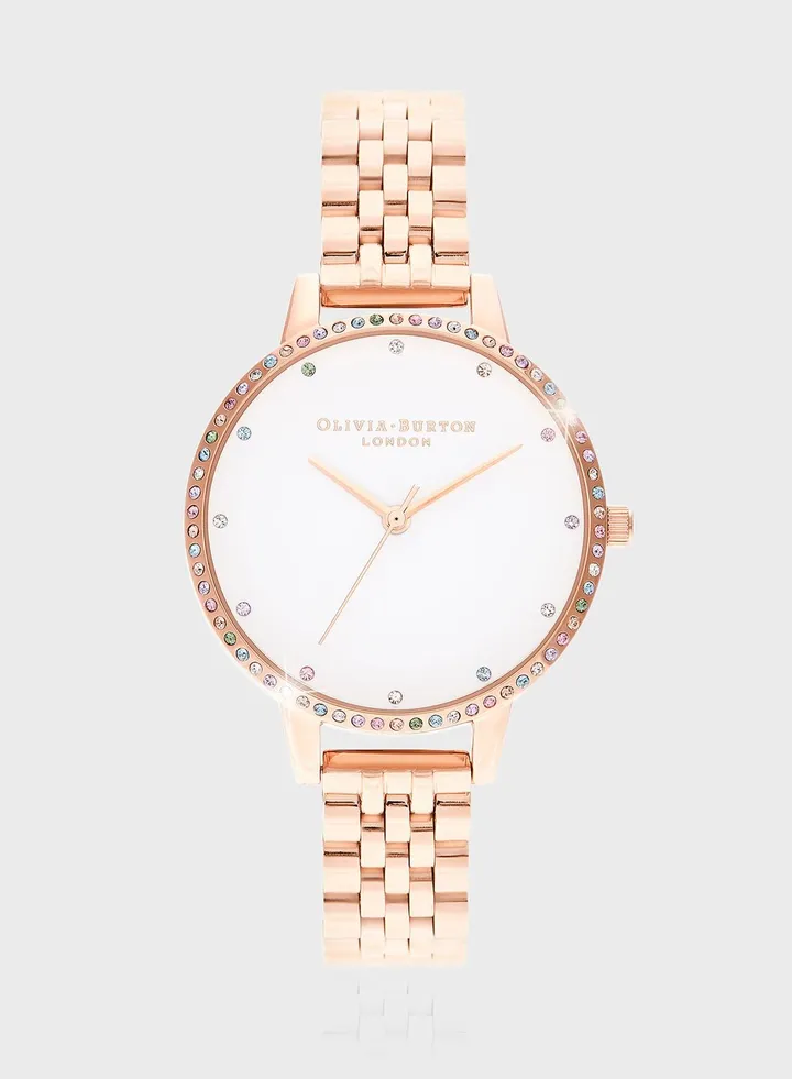 OB16RB21 Rainbow Bezel Analog Watch