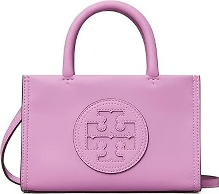 Tory Burch Ella Bio Mini Tote (Bright Amethyst) Handbags