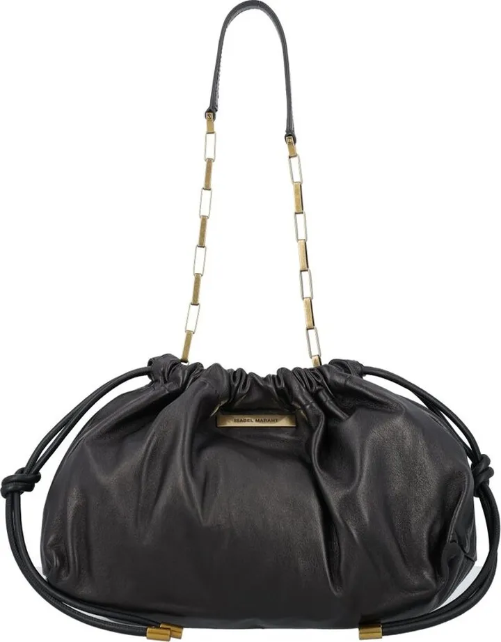 Isabel Marant Drawstring Chain-Linked Pouch Shoulder Bag