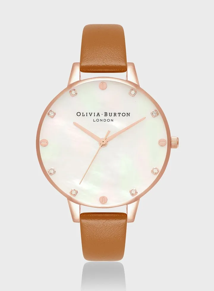 Classics Leather Strap Analog Watch