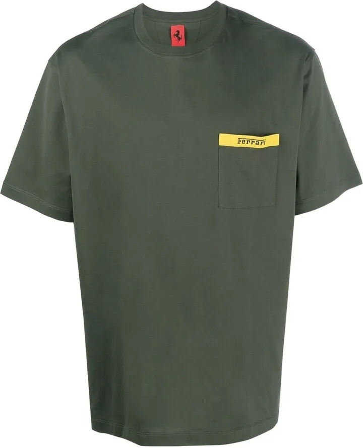 chest logo-print detail T-shirt