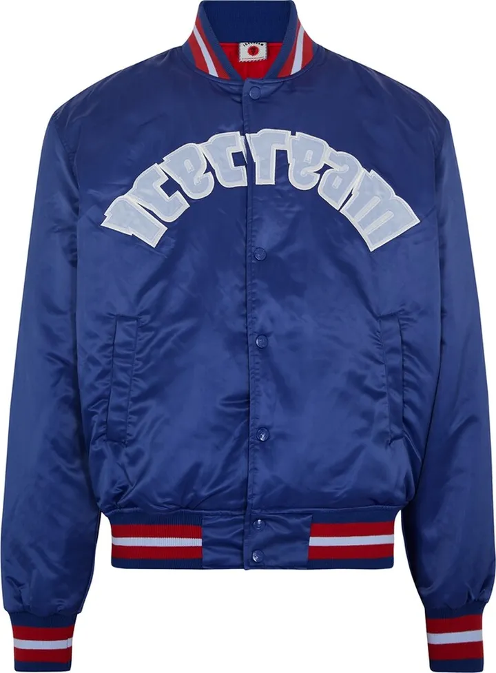 Ice Cream Dropped Cone Satin Bomber Jacket