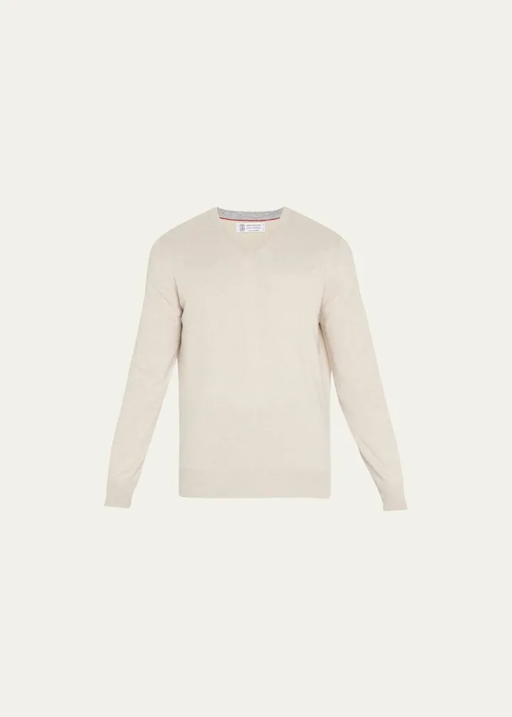 Men's Cashmere V-Neck Sweater