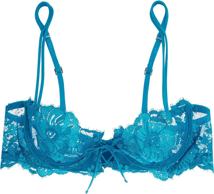 Desert Rose Leavers lace balconette bra