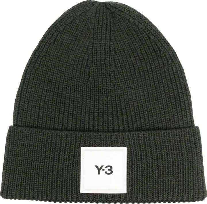 Logo-Patch Knitted Beanie