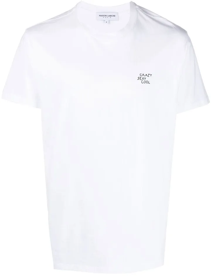 slogan-print cotton T-shirt