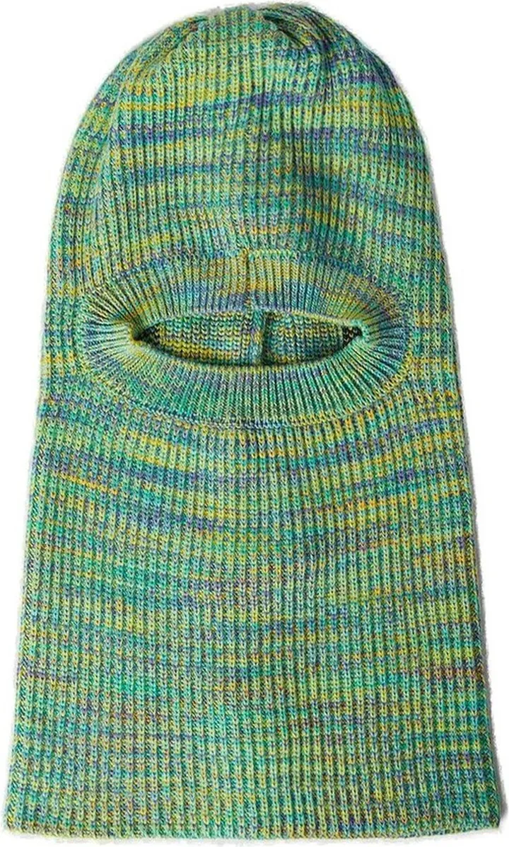 Aries No Problemo Intarsia-Knit Cut-Out Balaclava