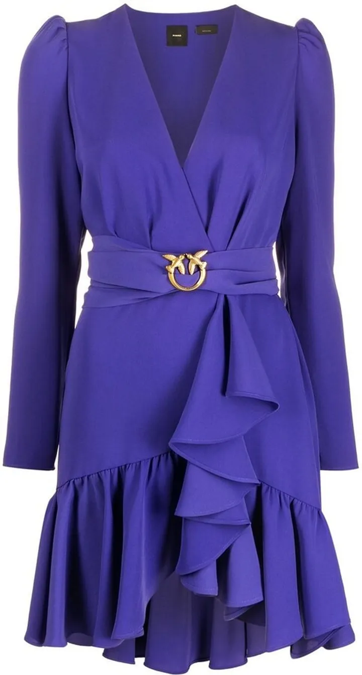 Love Birds ruffled minidress