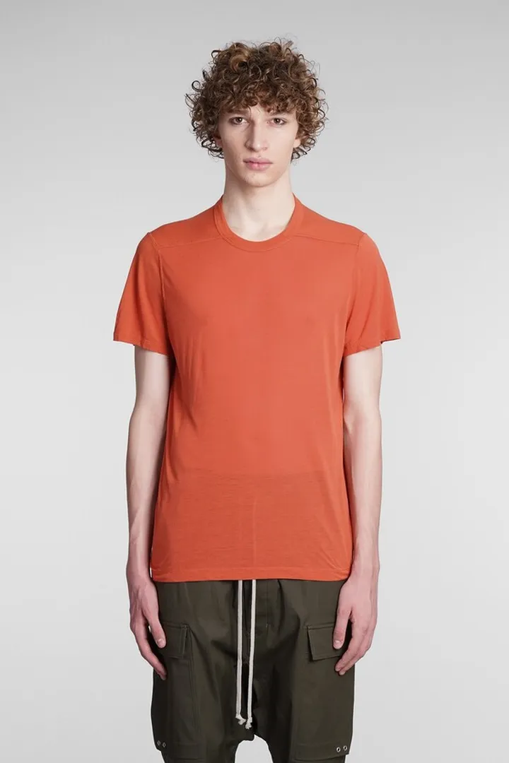 T-shirt In Orange Viscose