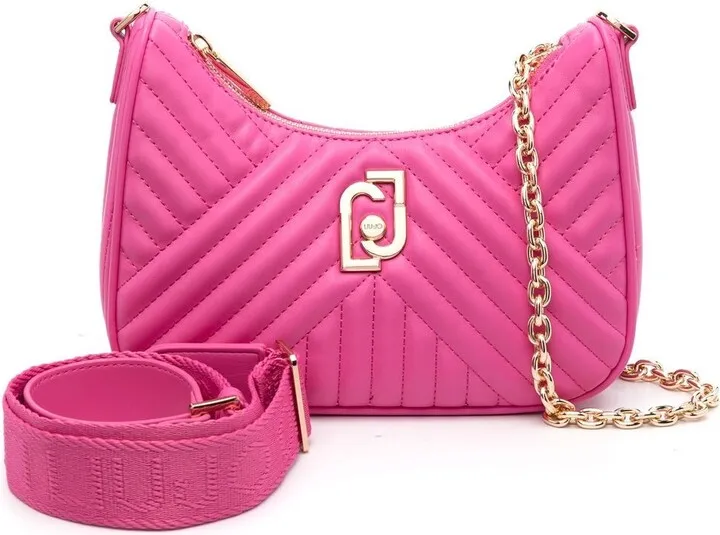 Chevron-Quilted Crossbody Bag