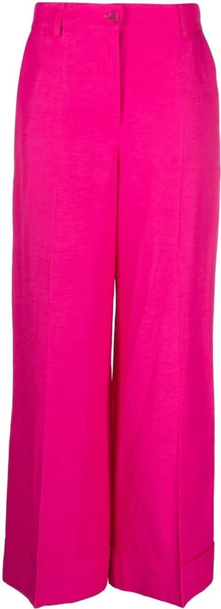 Pressed-Crease Straight-Leg Trousers