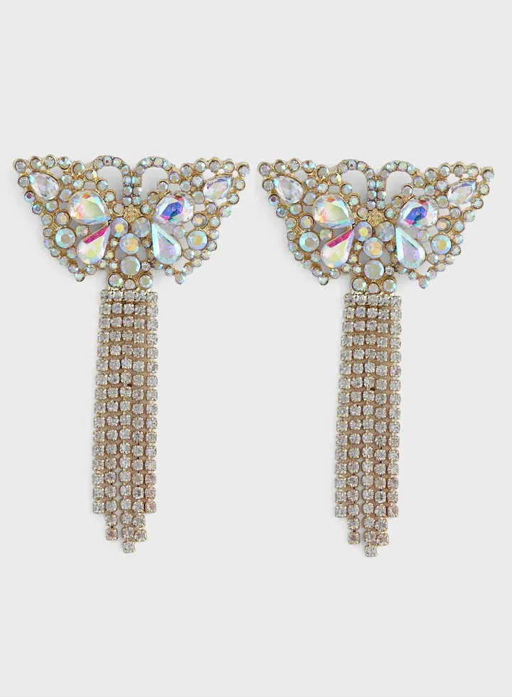 Lklara Butterfly Rhinestone Earrings