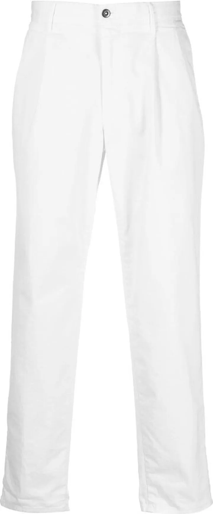 Straight-Leg Cropped Trousers