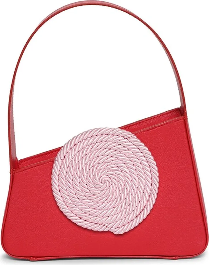 Albert Small Shoulder Bag Burgundy And Pink